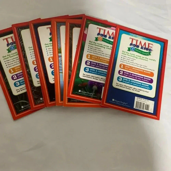 Lot of 9 Time For Kids books, Science Scoops soft cover 1,2,3 reading level - Picture 5 of 5
